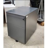 Caisson 2 tiroirs gris