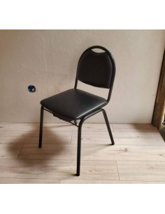 Chaise noir SKAI
