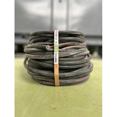 Câble U1000 R2V - 3G2,5 mm² - 3ml en couronne de 10 câbles