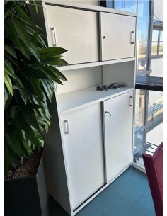 Armoire haute blanche