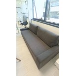 Canapé 3 places convertible– Tissu gris foncé