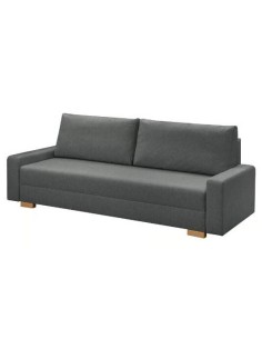Canapé 3 places convertible– Tissu gris foncé 2