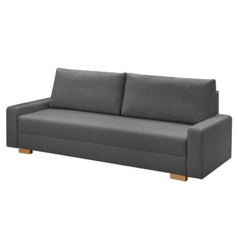 Canapé 3 places convertible– Tissu gris foncé