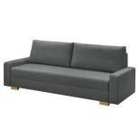Canapé 3 places convertible– Tissu gris foncé