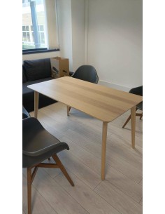 Table de réunion rectangulaire 140x78 cm – Bois clair