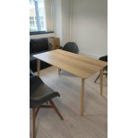 Table de réunion rectangulaire 140x78 cm – Bois clair