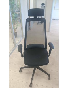 Chaise ergonomique de bureau – Dossier résille, appui-tête