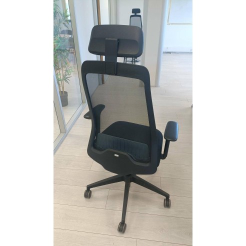 Chaise ergonomique de bureau – Dossier résille, appui-tête