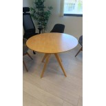 Table ronde de réunion 100 cm – Bois naturel