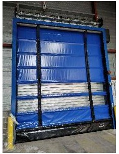 Porte sectionnelle PVC souple marque NERGECO