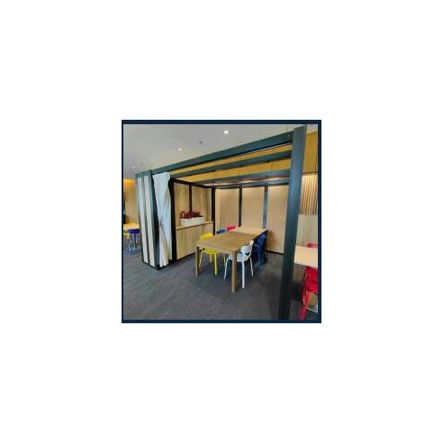 Cabanes RIE en bois et structure métallique