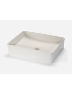Vasque rectangulaire en matières recyclés