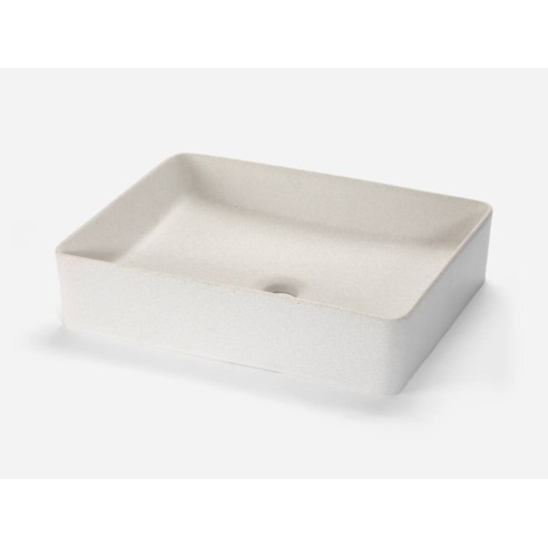 Vasque rectangulaire en matières recyclés