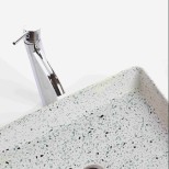Vasque rectangulaire en matières recyclés