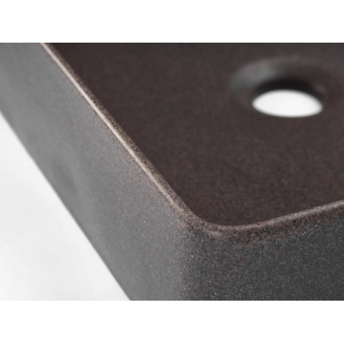 Vasque rectangulaire en matières recyclés
