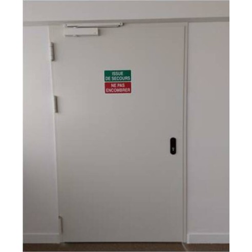Porte simple metallique