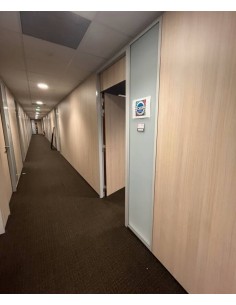 Cloisons modulaire panneaux agglomérés stratifiés bois 2