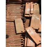 Tuiles en terre cuite 16.5 x 27 cm