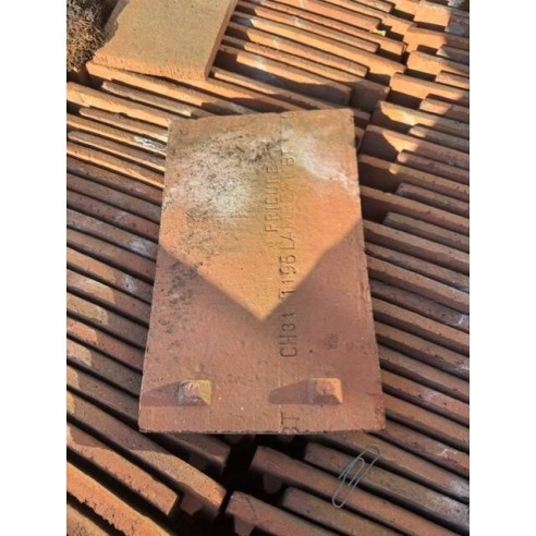 Tuiles en terre cuite 16.5 x 27 cm