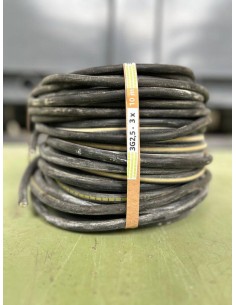 Câble U1000 R2V - 3G2,5 mm² - 10ml en couronne de 3 câbles 2