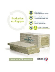 Isolant 100% recyclé en laine de verre EP.45mm - R1,25