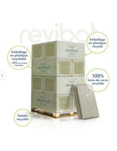 Isolant 100% recyclé en laine de verre EP.100mm - R2,85 2