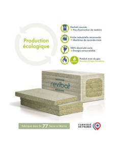Isolant 100% recyclé en laine de verre EP.140mm - R4