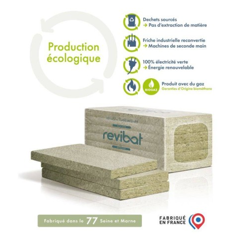 Isolant 100% recyclé en laine de verre EP.140mm - R3,9