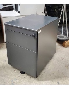 Caisson 2 tiroirs gris