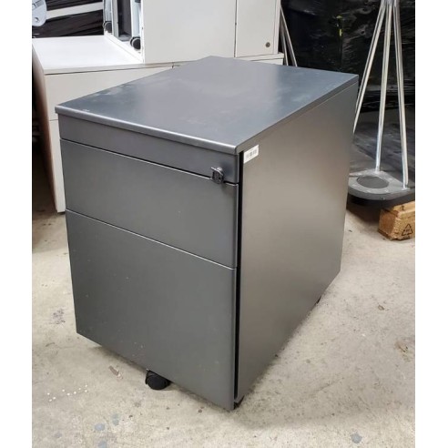Caisson 2 tiroirs gris
