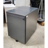 Caisson 2 tiroirs gris
