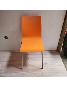 Chaise restauration orange 2