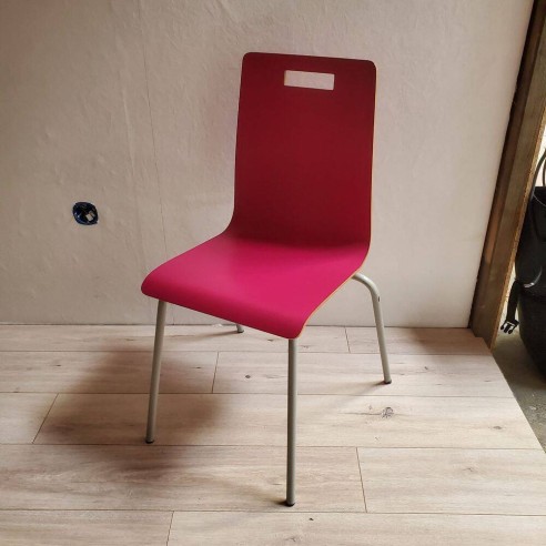 Chaise restauration rose