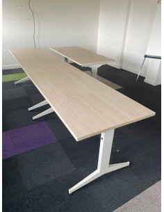 Bureau droit chêne