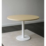 Table ronde pied blanc