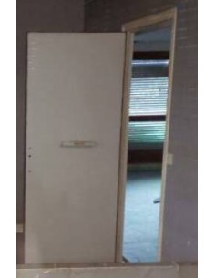 Porte simple en bois âme pleine 2