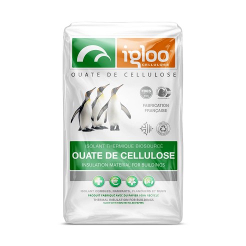 Ouate de cellulose Igloo France (sac de 10kg)