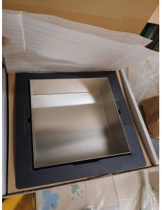 Niche murale 30 x 30 x 10 cm avec cadre ouvert aspect acier : Réf : 56073800