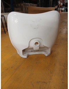 Lavabo à suspendre PMR MATURA largeur 65 x profondeur 55 x hauteur 15,5 cm grès fin céramique blanc brillant 2
