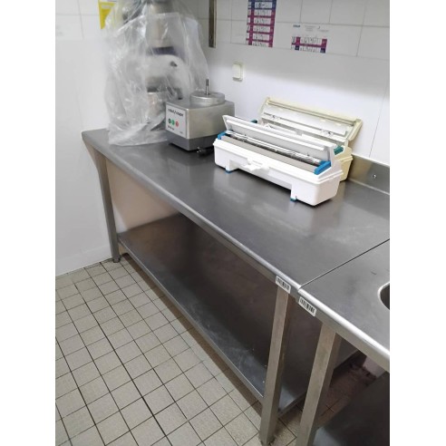 Plan de travail inox 160×87×70 cm – Réemploi