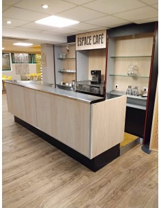 Bar complet avec équipements intégrés 304×114/227×198 cm – Réemploi 2