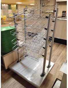Distributeur de verres sur pieds 87×158×77 cm – Réemploi