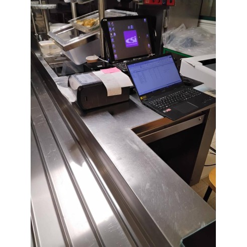 Linéaire de self-service complet 550x317×85×92 cm – Réemploi