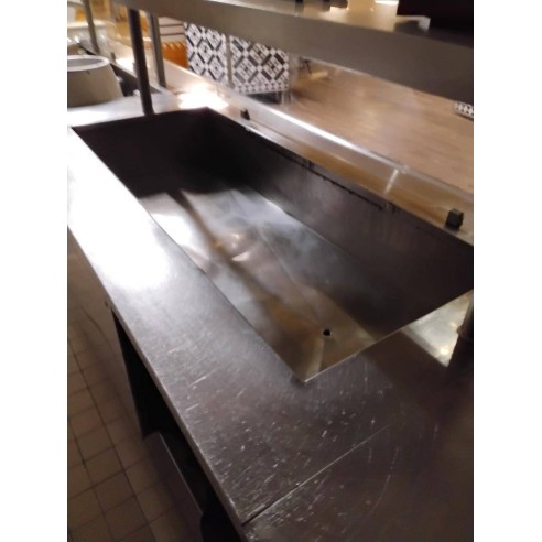 Linéaire de self-service complet 550x317×85×92 cm – Réemploi