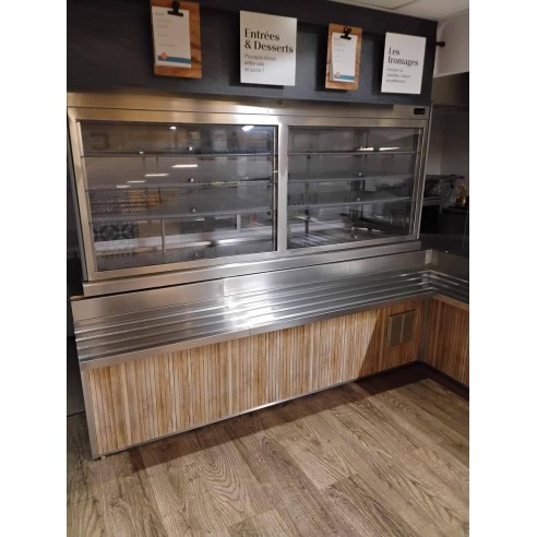 Linéaire de self-service complet 550x317×85×92 cm – Réemploi