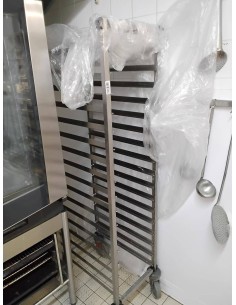 Échelle à plats sur roulettes 40×165×60 cm – Réemploi