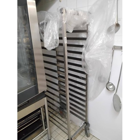Échelle à plats sur roulettes 40×165×60 cm – Réemploi