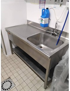 Bac de lavage pour crudités 140×85×70 cm – Réemploi