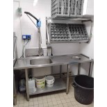 Rail de plonge avec lave-vaisselle 180×87×57 cm – Réemploi