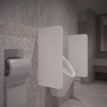 Séparateur d'urinoir PENTA-S 100 % plastique recyclé Reniew®